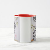 Mug de design de lapin de lapin en français par Tu (Centre)