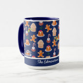 Mug de desserts de Noël personnalisé (Devant gauche)