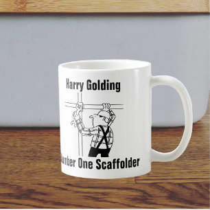 Mug de dessin animé de Scaffolder à personnaliser