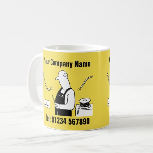 Mug de dessin des services électriques (Devant gauche)