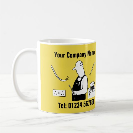 Mug de dessin des services électriques (Gauche)