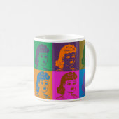 Mug de dessin pop art de style rétro (Devant droit)