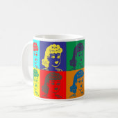 Mug de dessin pop art de style rétro (Devant gauche)