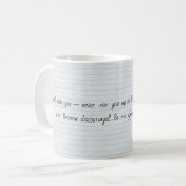 Mug de devis motivationnel - Commencez votre journ (Devant gauche)