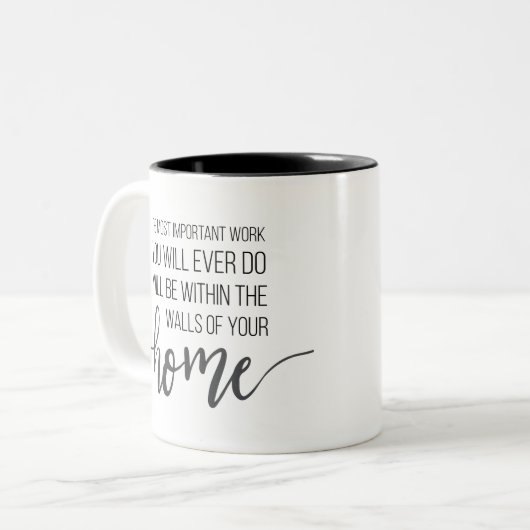Mug de devis motivationnel pour les mères et les é (Devant gauche)