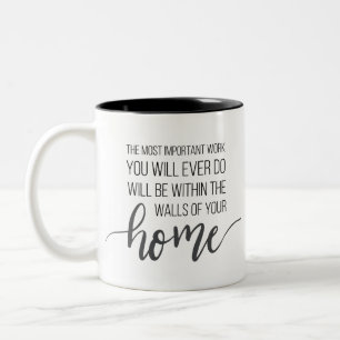 Mug de devis motivationnel pour les mères et les é