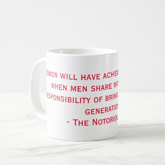 Mug de devis RBG notoire (Devant gauche)