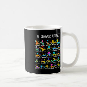 Mug De Dinosaures Alphabet Abc Retour À L'Étudiant K À
