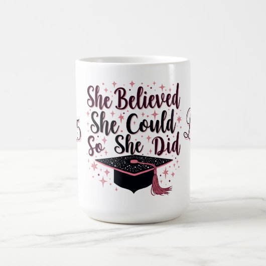 Mug de diplôme inspirationnel (Centre)