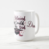 Mug de diplôme inspirationnel (Devant droit)