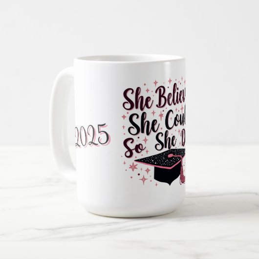 Mug de diplôme inspirationnel (Devant gauche)