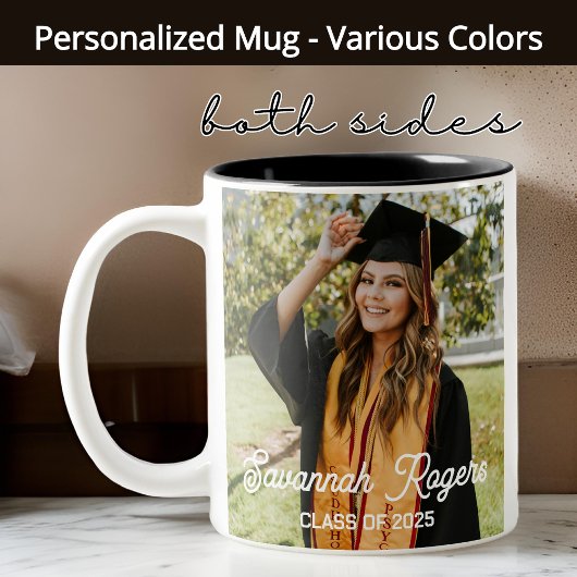 Mug de diplôme, Mug photo personnalisée pour les d