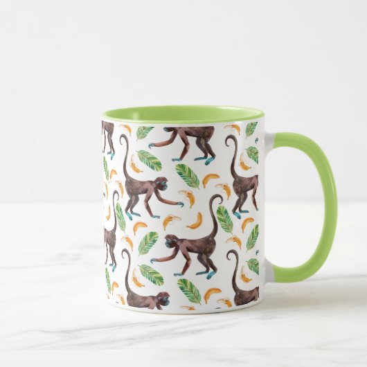 Mug De doux singes qui jonglent avec des bananes (Droite)