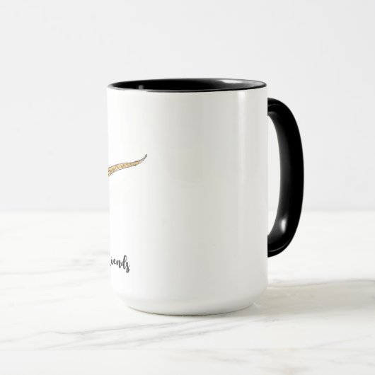 Mug de dragon à poils (Devant droit)
