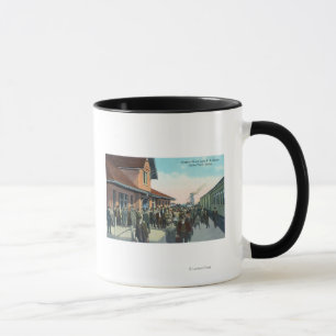 Mug De-Embarquement de passagers de train