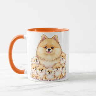 Mug de famille de Poméranie - Amoureux des chiens