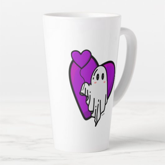 Mug de fantôme d'amour éffrayant (Angle droit)