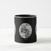 Mug de fée gothique noir et blanc, Coupe (Centre)