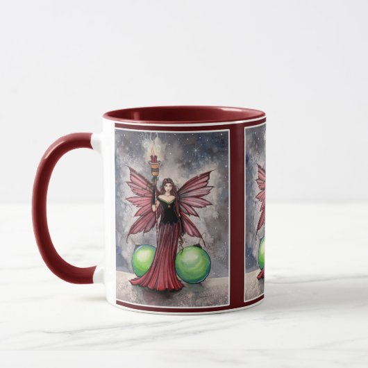 Mug de fées de Noël par Molly Harrison (Gauche)
