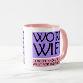 Mug de femme au travail (Devant droit)