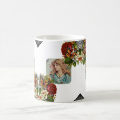 Mug de femme victorienne papillon floral (Centre)
