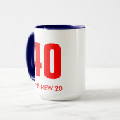 Mug de fête avec thème keep calm (Devant gauche)