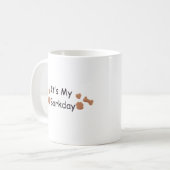 Mug de fête d'anniversaire avec empreinte de patte (Devant gauche)