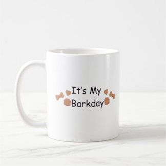 Mug de fête d'anniversaire avec empreinte de patte