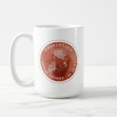 Mug de Fête de Mariage Floral Rouille (Gauche)