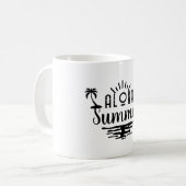 Mug de fête du jour ensoleillé - Cadeau d'été parf (Devant gauche)