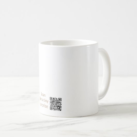 Mug de fête du premier père personnalisé avec code (Devant droit)
