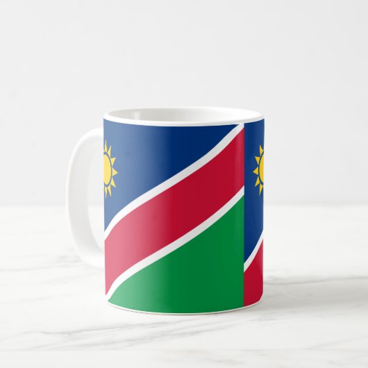 Mug de Fierté du drapeau namibien (Devant gauche)