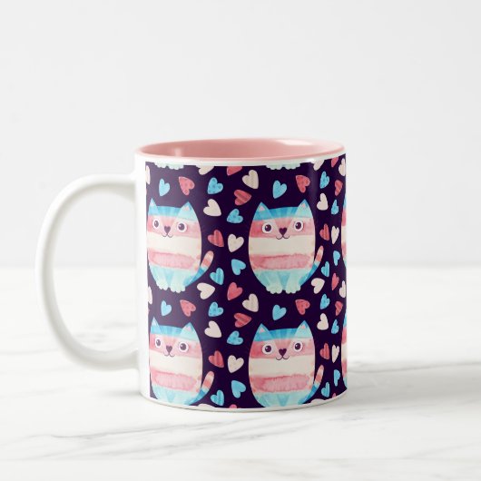 Mug de fierté transgenre de chat (Gauche)