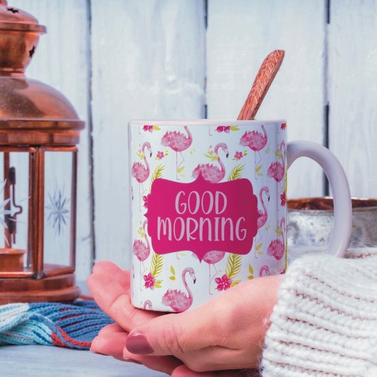 Mug de Flamants roses tropicaux