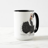Mug de flamenco monogramme personnalisé (Devant droit)