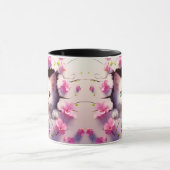 Mug de fleur de chaton de poitrine (Centre)