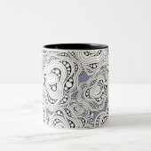 Mug de fleurs Abstraites monochromes (Centre)