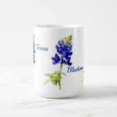 Mug de fleurs de bleuets du Texas (Centre)