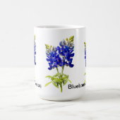 Mug de fleurs de bleuets du Texas (Centre)