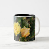 Mug de Fleurs de Cactus Jaunes (Devant droit)
