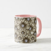 Mug de fleurs de diamant (Devant droit)