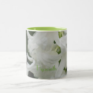 Mug de fleurs d'hydrinthe blanc et vert