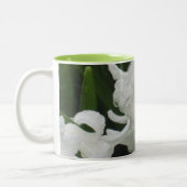 Mug de fleurs d'hydrinthe blanc et vert (Gauche)