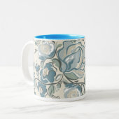 Mug de fleurs gris bleu (Devant gauche)