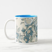 Mug de fleurs gris bleu (Gauche)