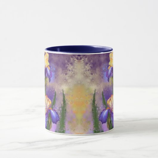 Mug de fleurs Iris pourpres (Centre)
