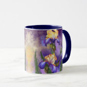 Mug de fleurs Iris pourpres (Devant droit)