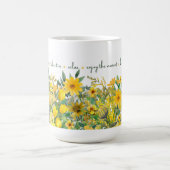 Mug de fleurs jaunes (Centre)