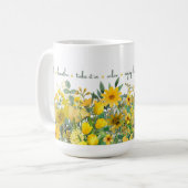 Mug de fleurs jaunes (Devant gauche)