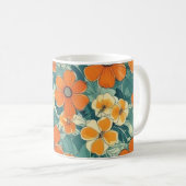 Mug de fleurs orange (Devant droit)